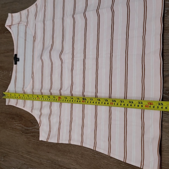 (XL) Talbots Striped Casual Tank Top Lightweight Vacation Relaxed Fit Comfy - Picture 4 of 7